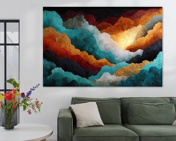 spiritueel leven in beeld abstract van Egon Zitter