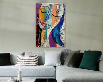 Modern Abstract Woman With Colour