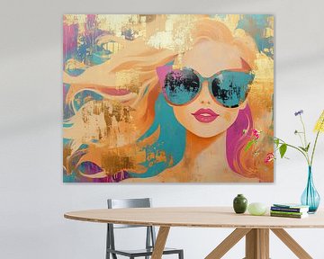 Zonnebril Blond van Blikvanger Schilderijen