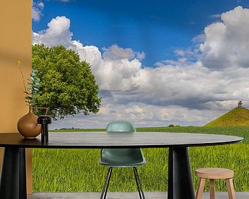 Der Löwe von Waterloo, Braine-l'Alleud, Wallonisch-Brabant, Belgien