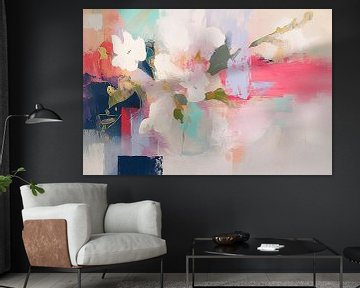 Bloem van Abstract Schilderij