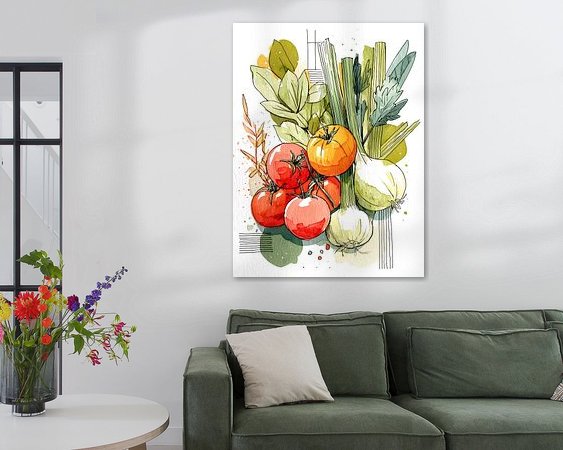 Example of the artwork in a room