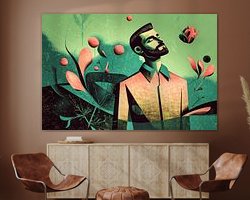 Example of the artwork in a room