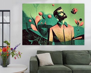 Example of the artwork in a room