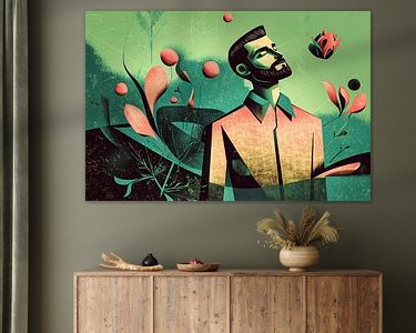 Example of the artwork in a room