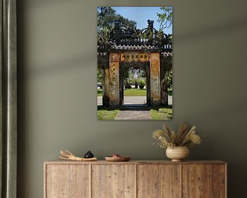 Ancestral portal of the Chùa Chúc Thánh pagoda by Frank Photos