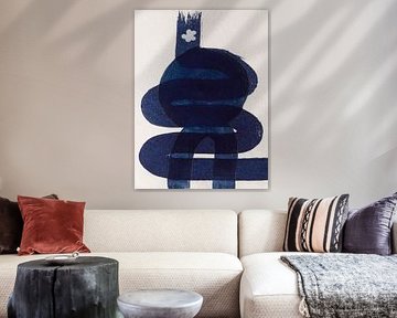 Cyanotype Art print - Verbonden Vrijheid van Marjon Hoogervorst