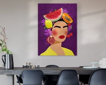 Frida met fruit van Raissa Oltmanns