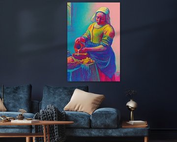 De melkvrouw (Neon Master-serie) van Treechild