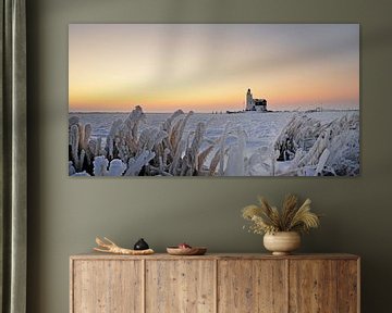 Paard van Marken in de winter van John Leeninga