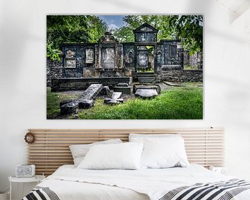 Cimetière délabré à Édimbourg, Écosse sur Anouschka Hendriks