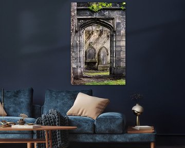 De beaux ornements dans un cimetière abandonné en Écosse sur Anouschka Hendriks