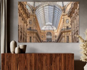 Historic shopping arcade in central Milan by Hilda Weges