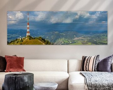 Beschermer in het ochtendlicht