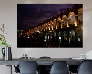 Arches de la Plaza de Armas à Arequipa (Pérou) sur Gerrit van Oostveen