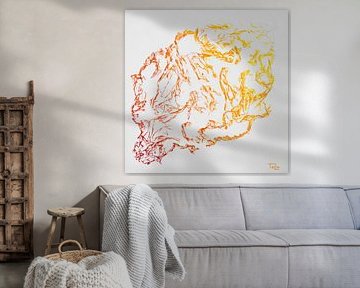 Red-yellow cloud