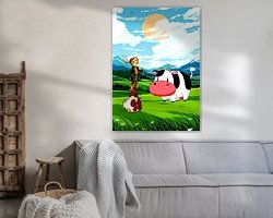 Example of the artwork in a room