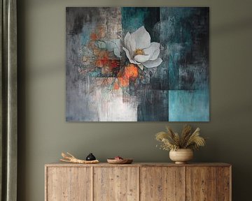 Witte Bloem | Bloemen van ARTEO Schilderijen