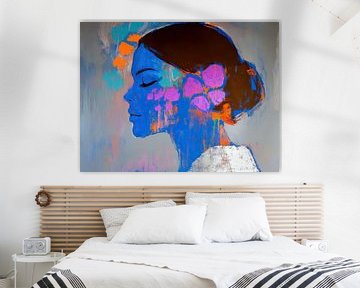 Vrouwenportret | Urban Blossom van De Mooiste Kunst