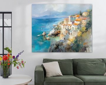 Italie van Abstract Schilderij