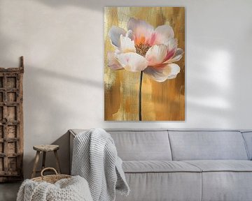 Gouden Bloem | Blossom Against Gold van De Mooiste Kunst