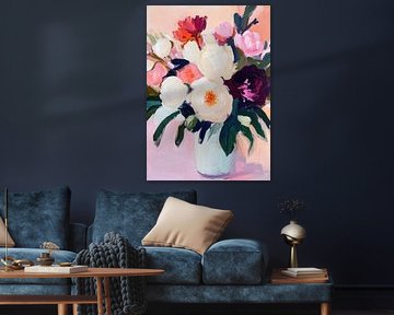 Impressionist peonies