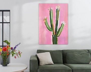 Roze cactus van Niklas Maximilian