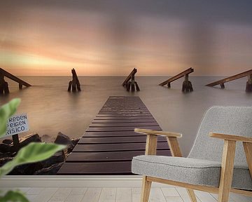 Icebreakers Marken at sunrise by John Leeninga