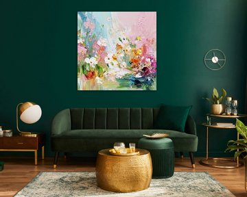 Zomertuin Abstract Summer Garden van MK Abstrakt