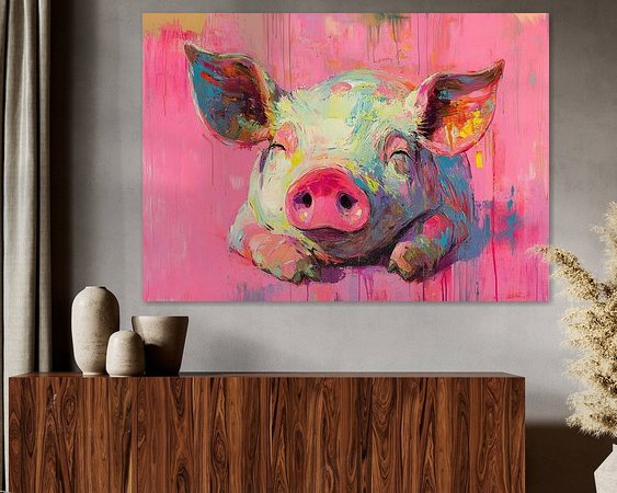 Example of the artwork in a room