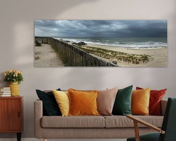 Prachtig panoramisch uitzicht op het strand