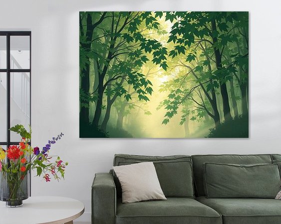 Example of the artwork in a room