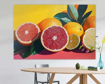 Citruscombinatie voor een zonnig huis van Digitale Schilderijen