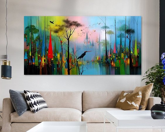 Example of the artwork in a room