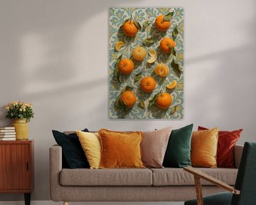 Mandarijnen op Vintage Tegels van But First Framing