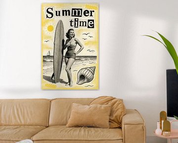 Summer Time – Vintage Collage met Zomerse Vibes van But First Framing