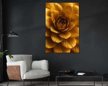 Gold Flower Luxury in Detail by But First Framing