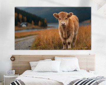 schotse hooglander / schotse hooglander kalfje van Gelissen Artworks