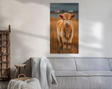 schotse hooglander / schotse hooglander kalfje van Gelissen Artworks