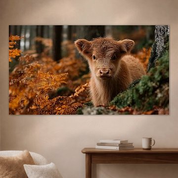 Scotch highlander / Scotch highlander calf by Gelissen Artworks