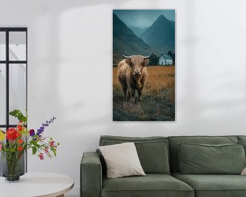 schotse hooglander / schotse hooglander kalfje van Gelissen Artworks