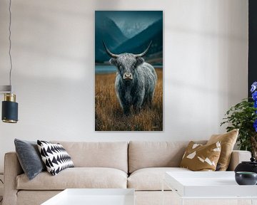 schotse hooglander / schotse hooglander kalfje van Gelissen Artworks