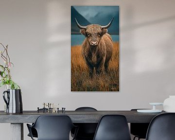 schotse hooglander / schotse hooglander kalfje van Gelissen Artworks
