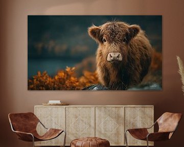 schotse hooglander / schotse hooglander kalfje van Gelissen Artworks