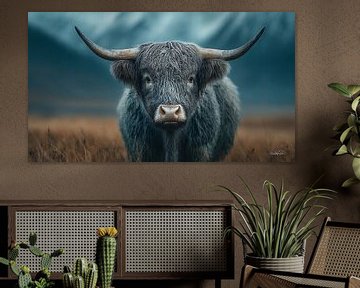 schotse hooglander / schotse hooglander kalfje van Gelissen Artworks