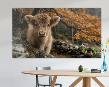 schotse hooglander / schotse hooglander kalfje van Gelissen Artworks