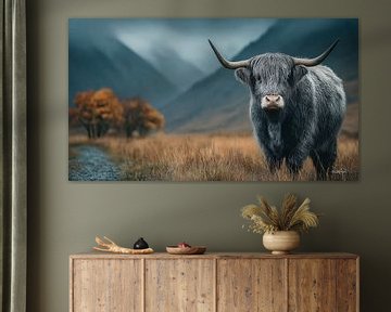 schotse hooglander / schotse hooglander kalfje van Gelissen Artworks