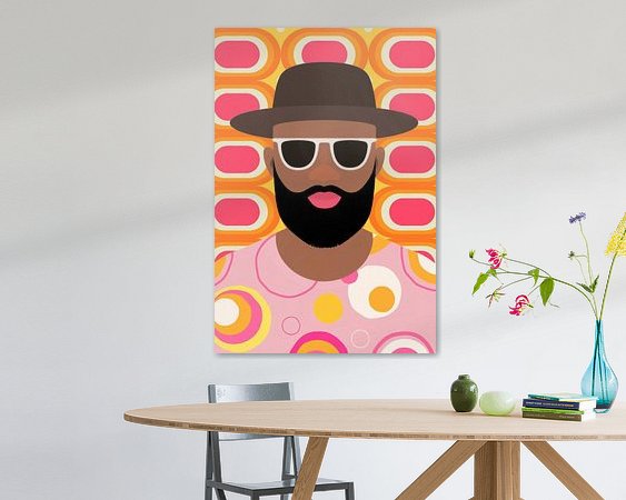 Example of the artwork in a room