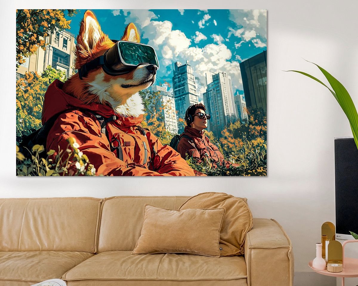Example of the artwork in a room