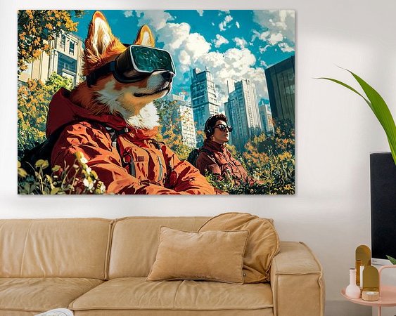 Example of the artwork in a room